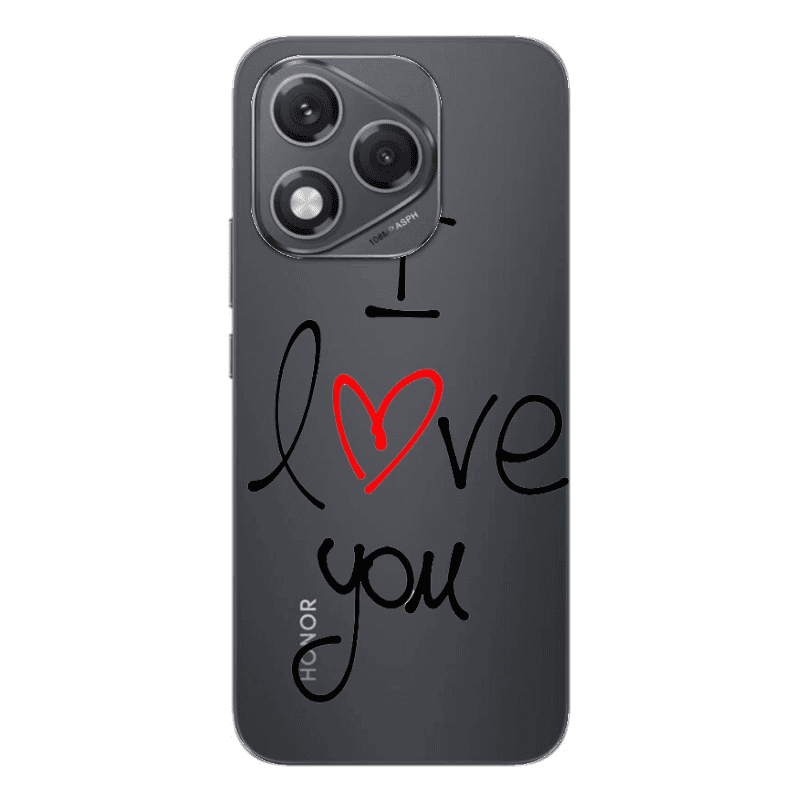 Honor 400 Lite i love you Transparent Silicone TPU Θήκη